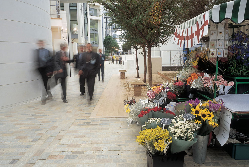 The flower stall in the ‘street’